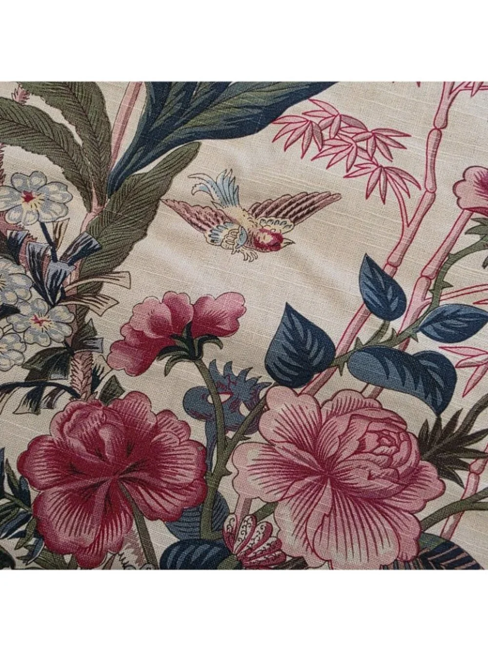 Pottery Barn Set of 2 Rose Floral Stripe Reversible Pillow Cover Sham 22